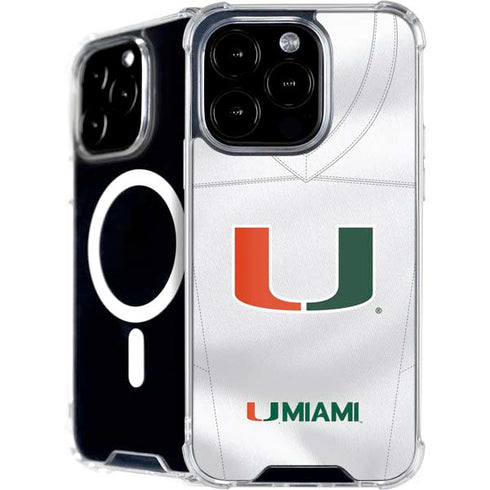 University of Miami White Jersey iPhone 16 Pro MagSafe Case
